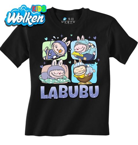 Obrázek produktu Dětské tričko Spící Labubu v Pyžamu