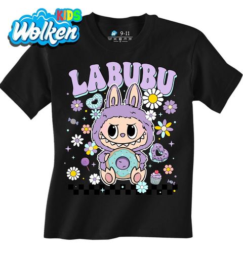 Obrázek produktu Dětské tričko Fialový Labubu s Donutem