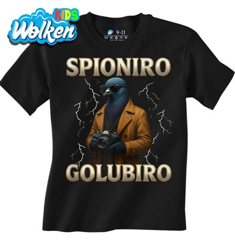 Obrázek produktu Dětské tričko Holub Špion Spioniro Golubiro Italský Brainrot