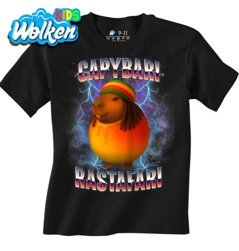 Obrázek produktu Dětské tričko Italský Brainrot Capybari Rastafari