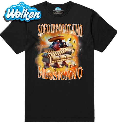 Obrázek produktu Pánské tričko Italský Brainrot Sofo Ippopotamo Messicano