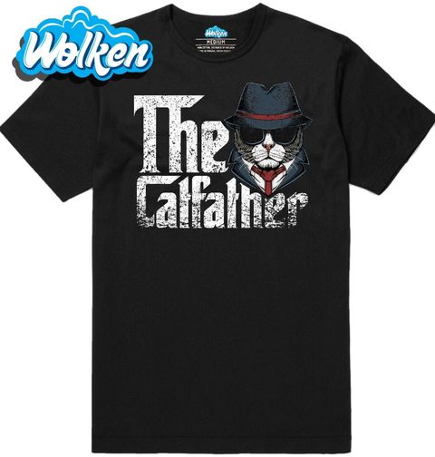 Obrázek produktu Pánské tričko The Catfather Kmotr Kočka z Podsvětí