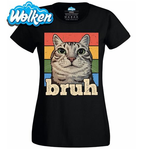 Obrázek produktu Dámské tričko Mourovatá Kočka Cat Bruh