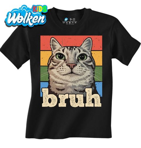 Obrázek produktu Dětské tričko Mourovatá Kočka Cat Bruh