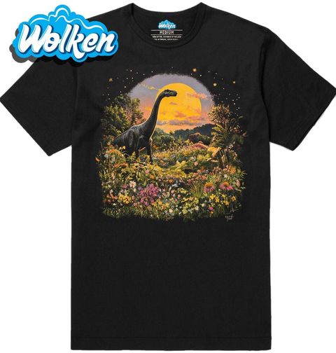 Obrázek produktu Pánské tričko Brachiosaurus v květinové džungli