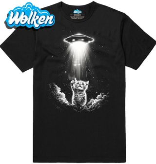 Pánské  tričko Únos Kočky UFO.jpg