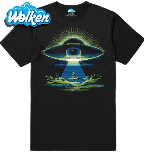 Obrázek produktu Pánské tričko 8bit Mimozemské Oko Pixalated UFO
