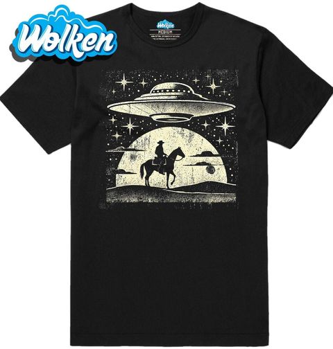 Obrázek produktu Pánské tričko Kovboj a UFO Setkání na Divokém západě