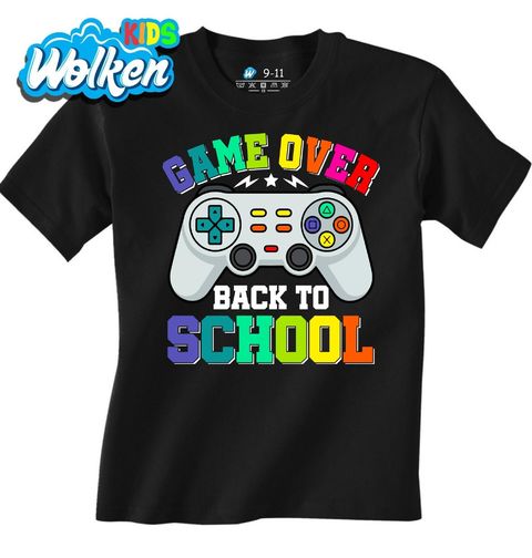 Obrázek produktu Dětské tričko Konec hraní Game Over Back to School