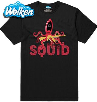 Pánské tričko Oliheň a samopal Squid Game.jpg