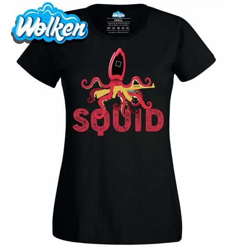 Obrázek produktu Dámské tričko Oliheň a samopal Squid Game