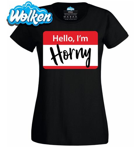 Obrázek produktu Dámské tričko Ahoj, jsem nadržený Hello, I'm Horny 