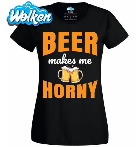 Obrázek produktu Dámské tričko Po pivě jsem nadržený Beer makes me horny