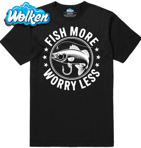 Obrázek produktu Pánské tričko Víc rybař! Míň se stresuj! Fish More Worry Less