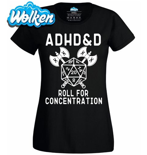 Obrázek produktu Dámské tričko Kostka soustředění ADHD