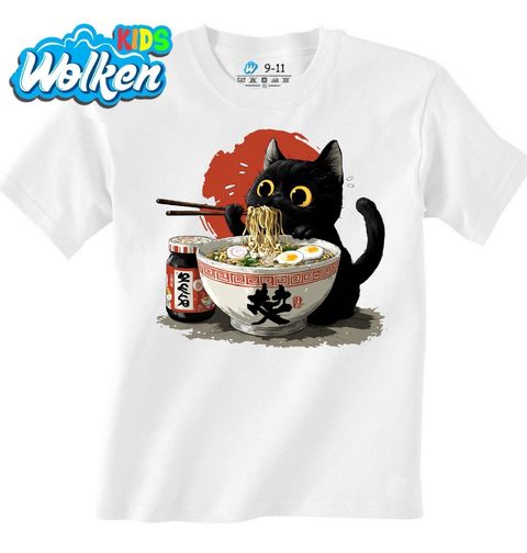 Obrázek produktu Dětské tričko Japonská Kočka a Ramen