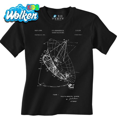 Obrázek produktu Dětské tričko Radioteleskop Patent P. N. Bowditch