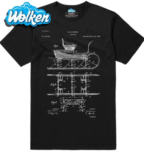 Obrázek produktu Pánské tričko Sáně Patent W. N. Snow