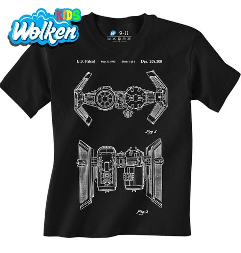 Obrázek produktu Dětské tričko Stíhačka Darth Vadera Patent G. W. Lucas