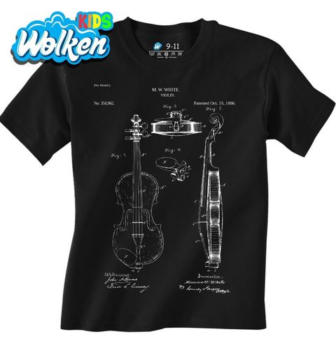 Obrázek produktu Dětské tričko Housle Patent M. W. White