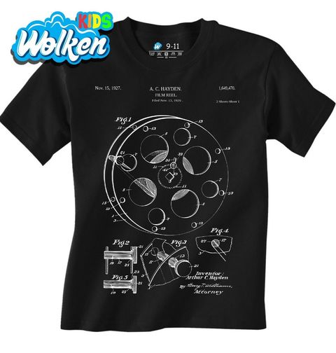 Obrázek produktu Dětské tričko Filmová Cívka Patent A. C. Hayden