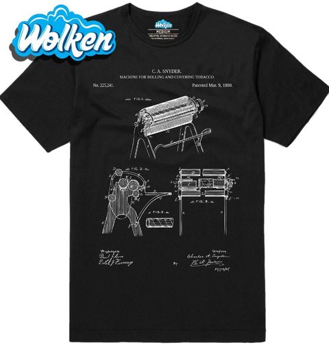 Obrázek produktu Pánské tričko Tabákový Stroj Patent C. A. Snyder