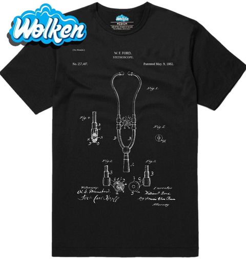 Obrázek produktu Pánské tričko Stetoskop Patent W. F. Ford