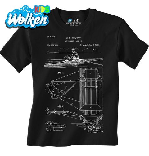 Obrázek produktu Dětské tričko Veslařský Rowlock Patent C. B. Elliotta