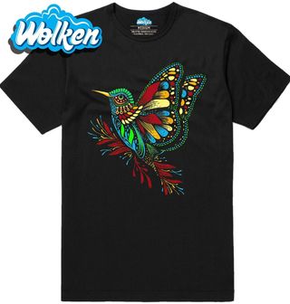 Pánské tričko Let Kolibříka Ptačí mandala.jpg