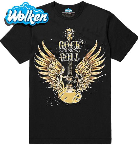 Obrázek produktu Pánské tričko Rock N Roll Zlatá Kytara 
