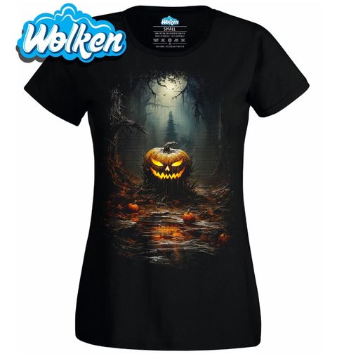 Obrázek produktu Dámské tričko Dýně v Halloweenském Lese