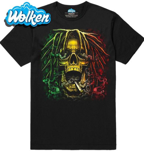 Obrázek produktu Pánské tričko Rastafari Lebka