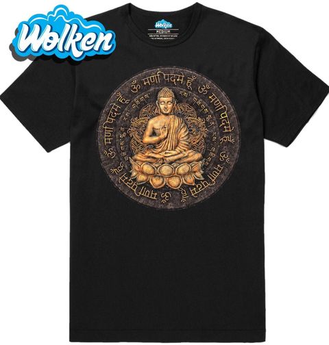 Obrázek produktu Pánské tričko Zlatý Buddha a Mantra