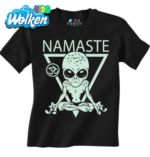 Obrázek produktu Dětské tričko Meditující Mimozemšťan Namaste