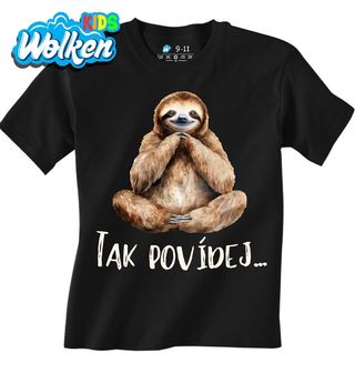 Dětské tričko Lenochod Terapeut Tak povídej.jpg