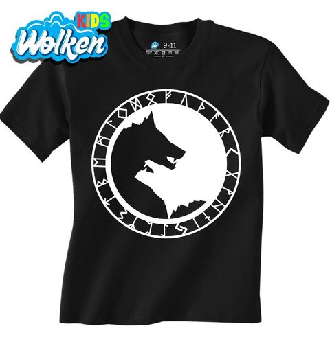Obrázek produktu Dětské tričko Jin a Jang Vikingský Vlk Fenrir Yin Yang Norse Wolf