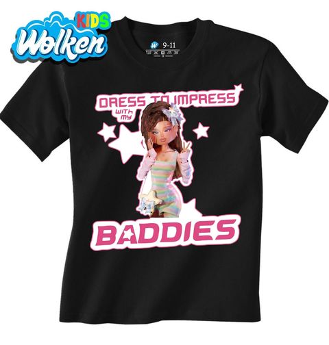 Obrázek produktu Dětské tričko Baddie Barbie Dress to impress