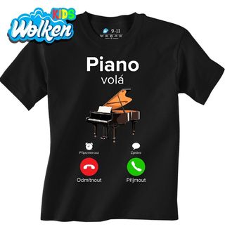 Dětské tričko Piano volá Phone Call.jpg