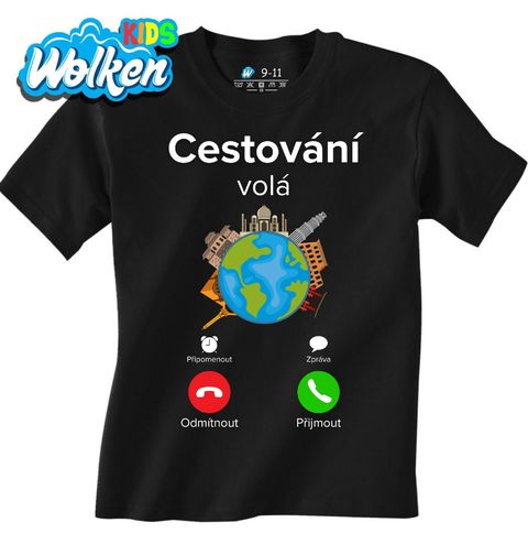 Obrázek produktu Dětské tričko Cestování volá Phone Call