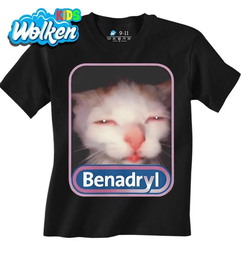 Obrázek produktu Dětské tričko Kočka na Benadrylu