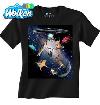 Dětské tričko Únos Koček ve Vesmíru UFO.jpg