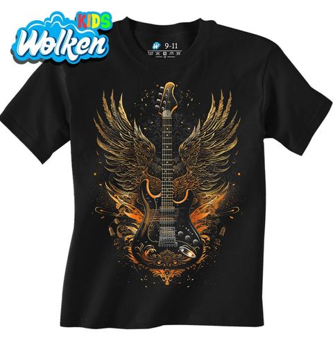 Obrázek produktu Dětské tričko Rocková Kytara s Křídly