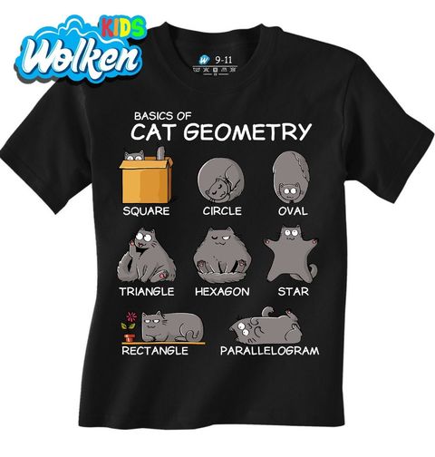 Obrázek produktu Dětské tričko Kočičí geometrie