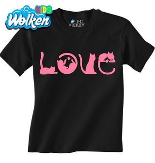 Dětské tričko Láska ke Kočkám LOVE.jpg