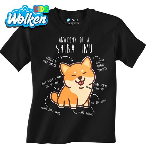 Obrázek produktu Dětské tričko Popis Shiba Inu Anatomy of Shiba Inu