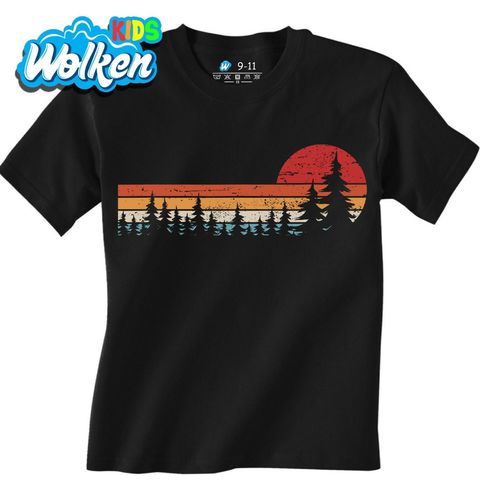 Obrázek produktu Dětské tričko Retro Lesní stromy