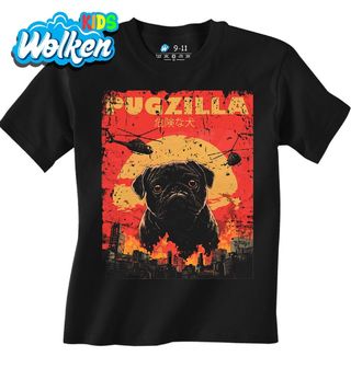Dětské tričko Japonská Pugzilla útočí Godzilla.jpg