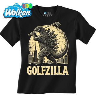 Dětské tričko Golfzilla odpaluje Godzilla.jpg