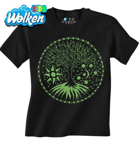 Obrázek produktu Dětské tričko Kořeny života Slunce a Měsíc Tree of Life Mandala
