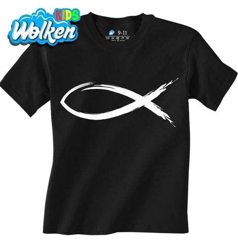Obrázek produktu Dětské tričko Křesťanský symbol Ichthys Christian Fish